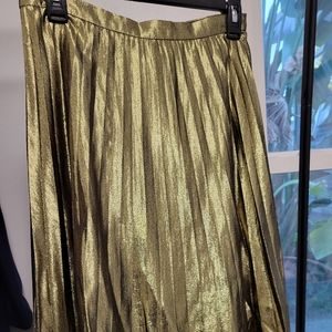 Gold Metallic Skirt